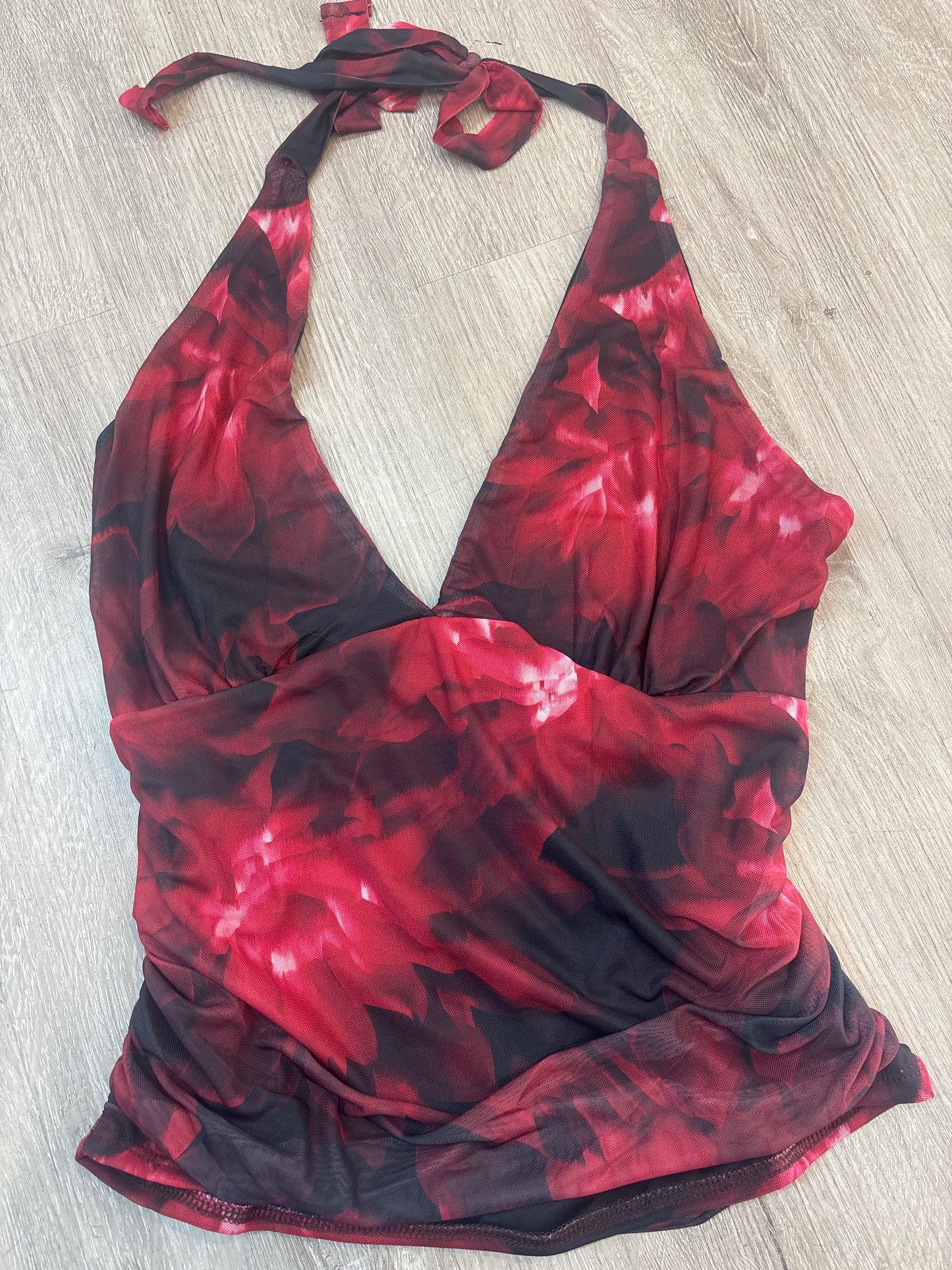 Red halter top