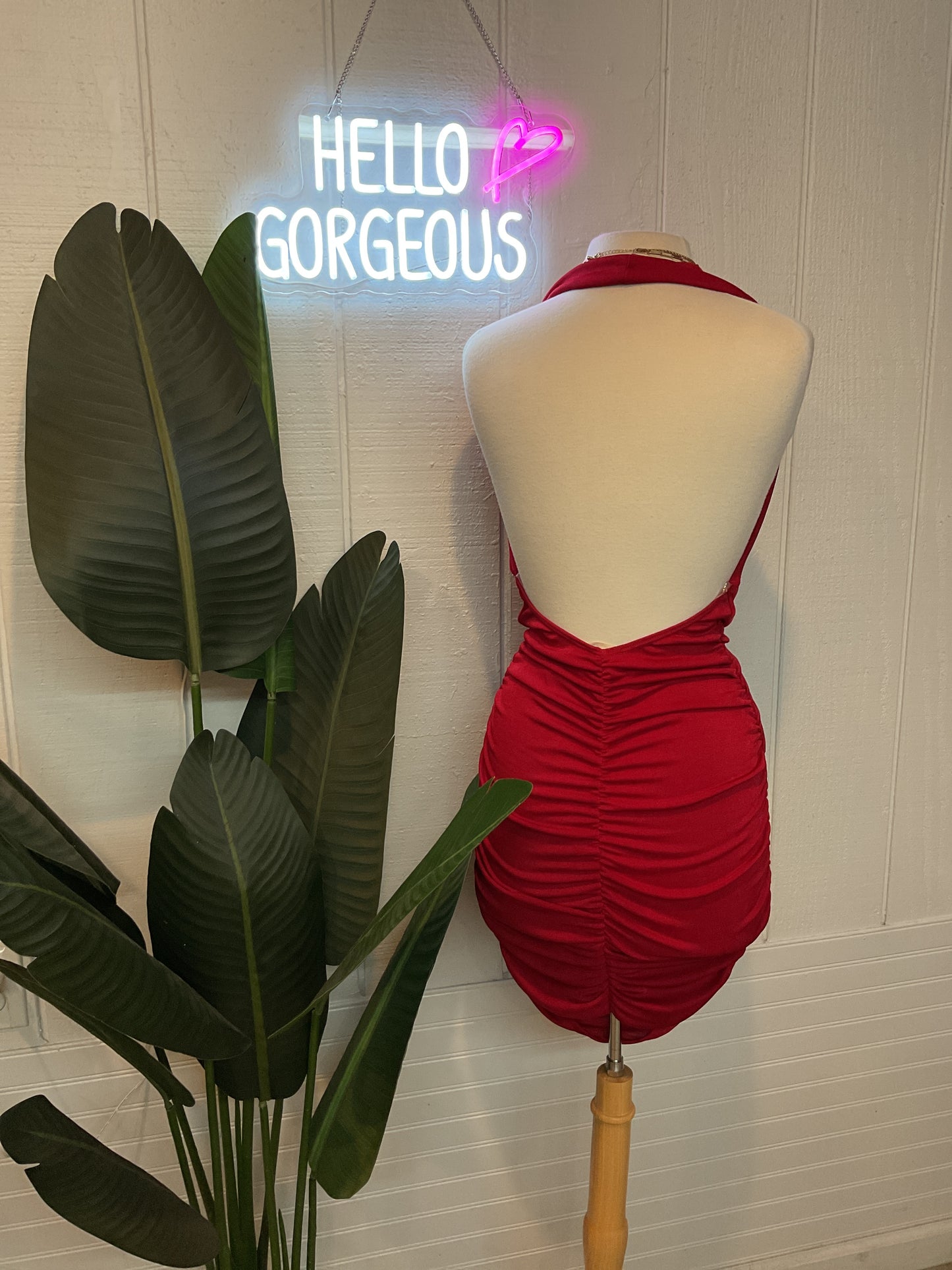 Yessenia Open Back Mini Dress