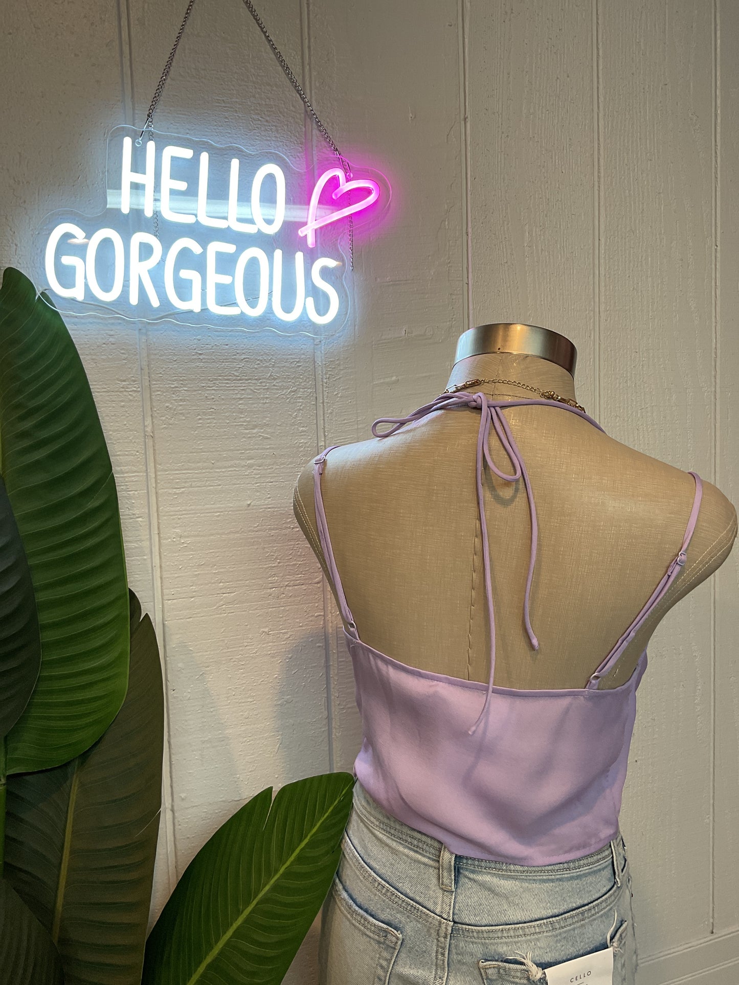 Open Back Cropped Top