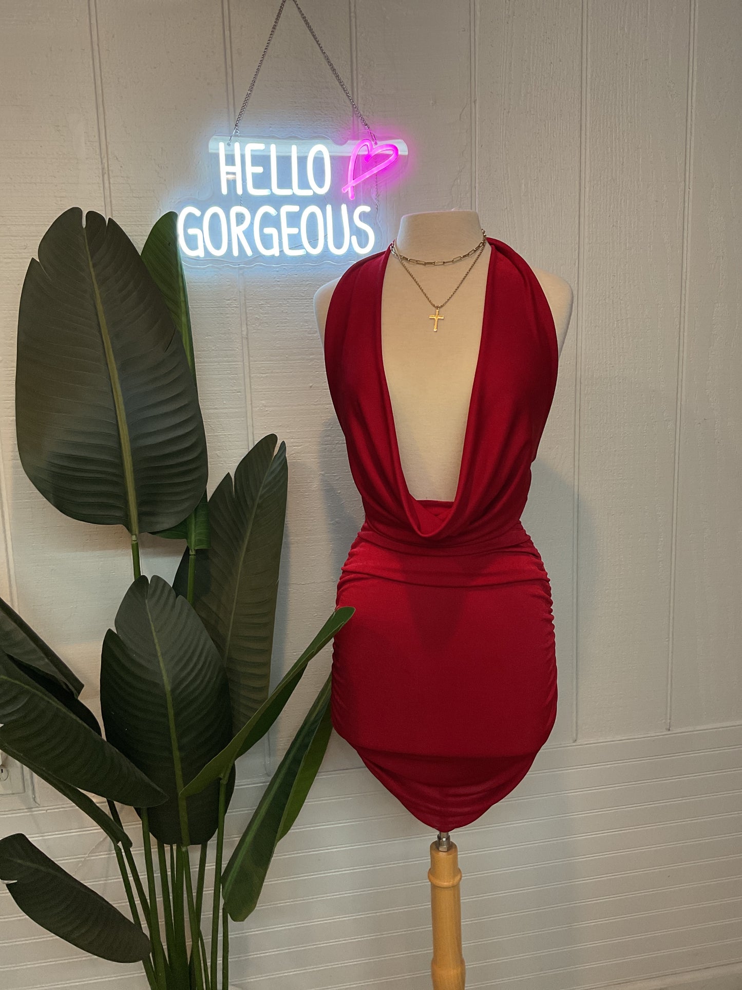 Yessenia Open Back Mini Dress