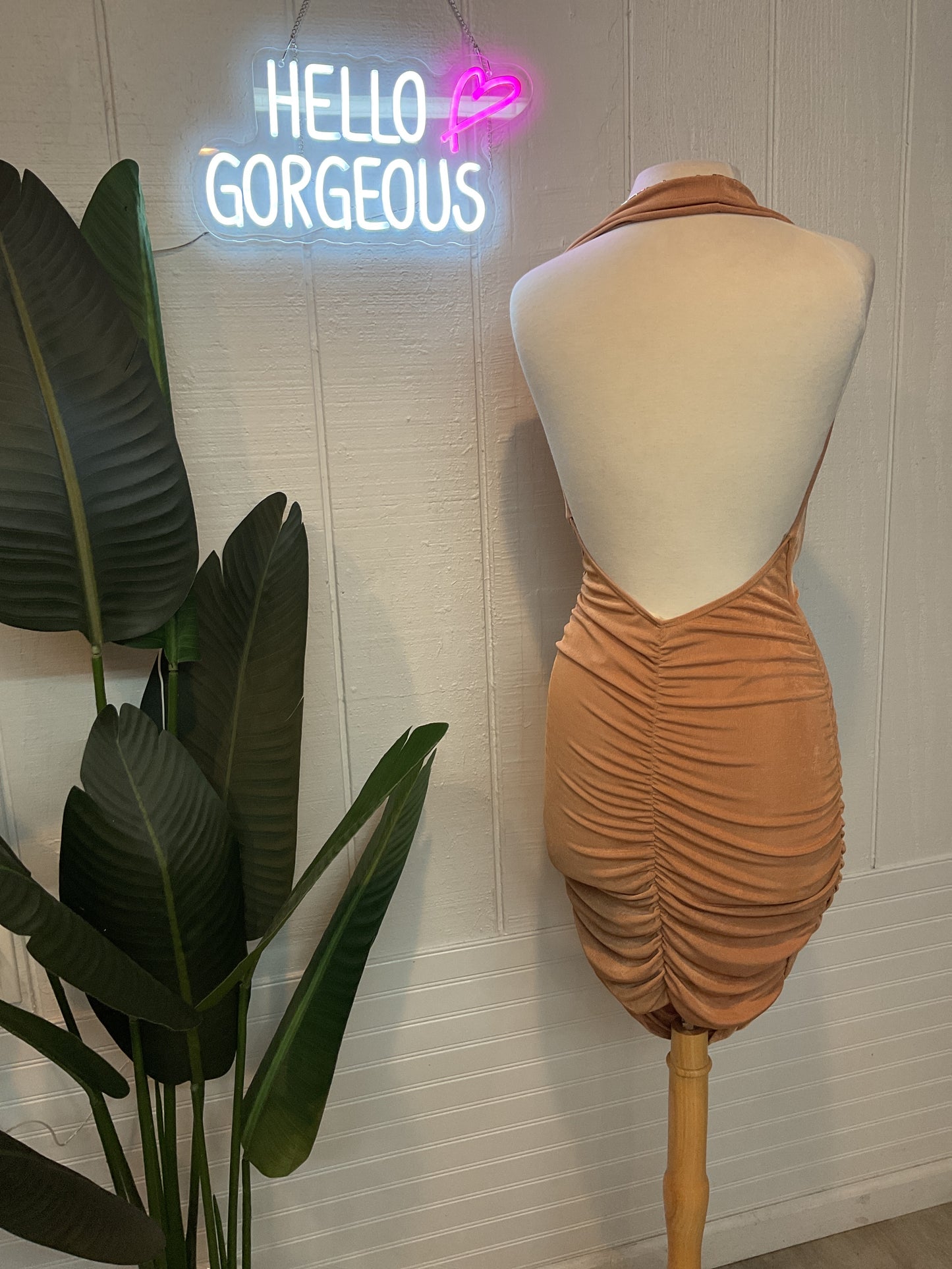 Yessenia Open Back Mini Dress
