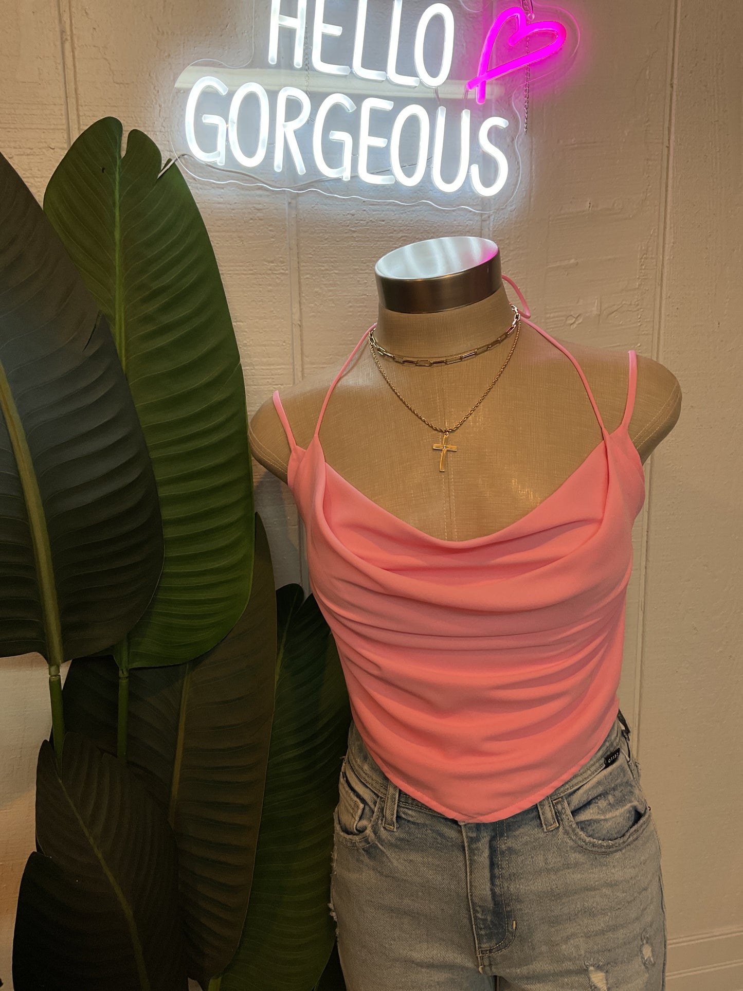 Open Back Cropped Top