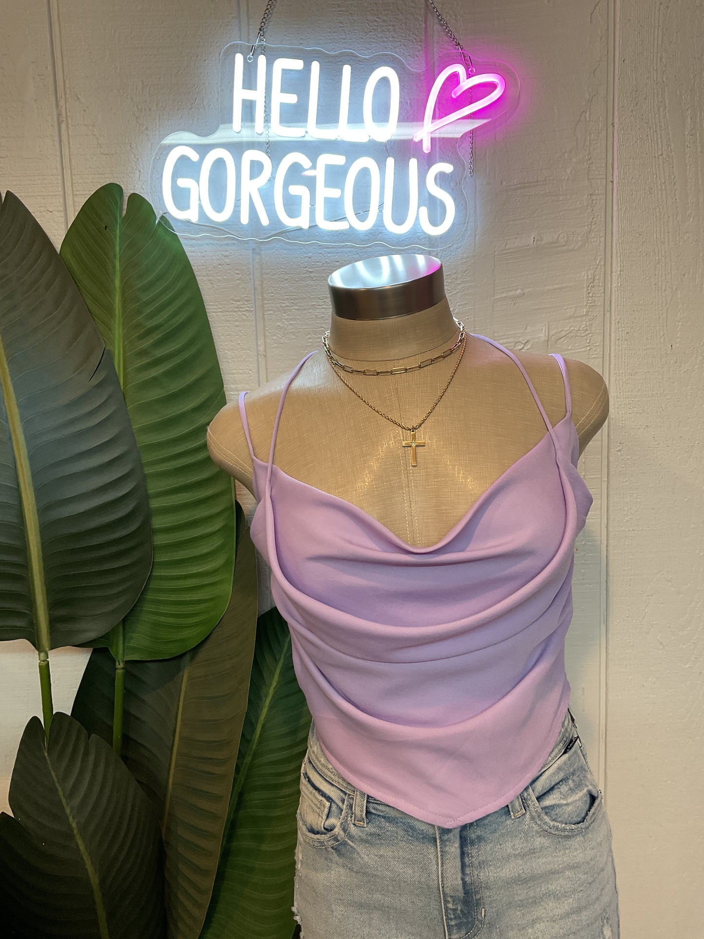 Open Back Cropped Top