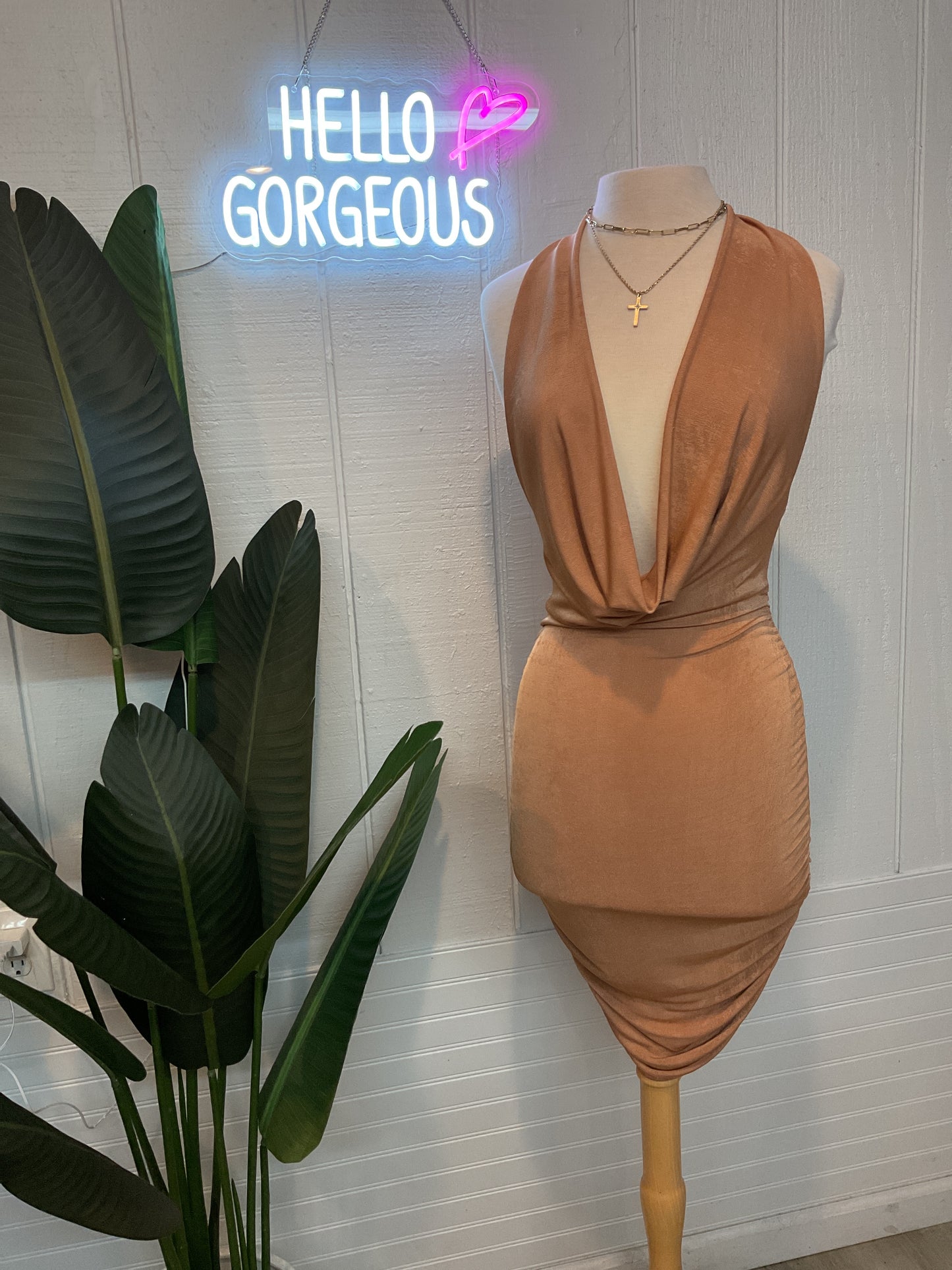 Yessenia Open Back Mini Dress