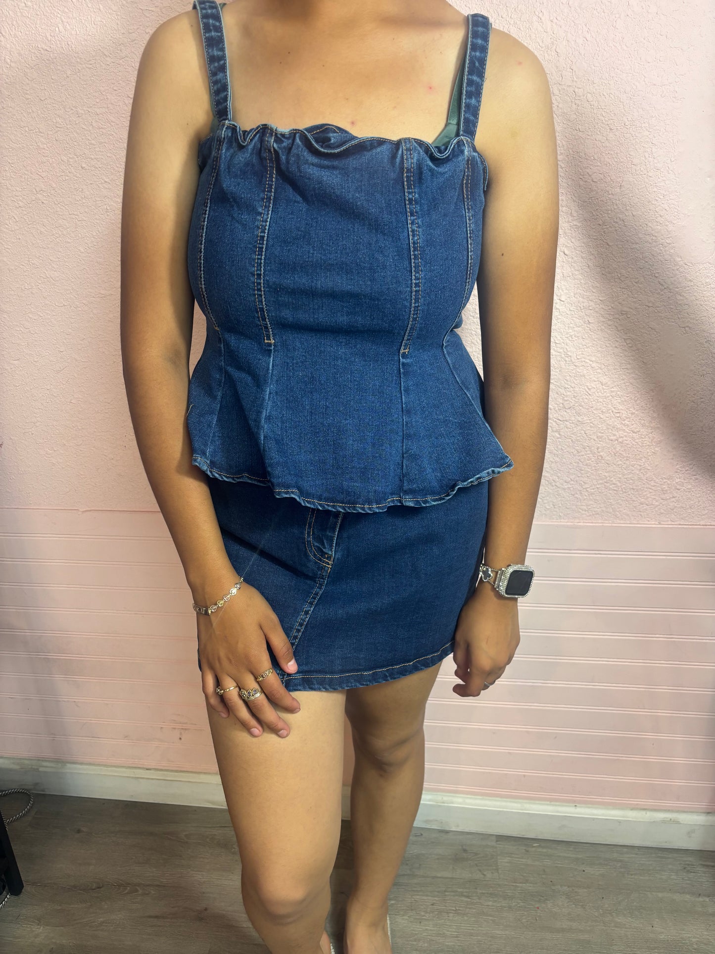 Denim top